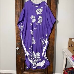 Purple Floral Maxi Dress